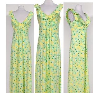 Springtime Lilly Pulitzer Maxi Dress Yellow